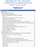 Meeting of the Advisory Committee on Immunization Practices ACIP September 2223 2021 summary minutes