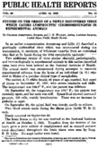 Weekly Reports for APRIL 19 1935