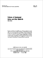 Patterns of Employment Before and After Childbirth United States