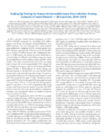Scaling Up Testing for Human Immunodeficiency Virus Infection Among Contacts of Index Patients  20 Countries 20162018