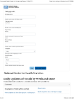 Provisional Death Counts for Coronavirus Disease COVID19 Daily Updates of Totals by Week and State Updated September 29 2020