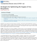 Strategies for Optimizing the Supply of N95 Respirators February 29 2020