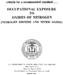 Criteria for a Recommended Standard Occupational Exposure to Oxides of Nitrogen Nitrogen Dioxide and Nitric Oxide 1976