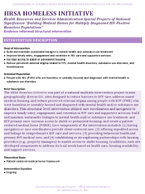 HRSA HOMELESS INITIATIVE