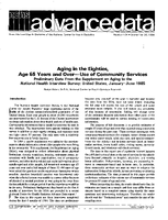 Aging in the Eighties Age 65 Years and OverUse of Community Services Preliminary Data From the Supplement on Aging to the National Health Interview Survey United States JanuaryJune 1985