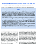 Vital Signs Foodborne Norovirus Outbreaks  United States 20092012