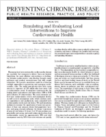 Simulating and Evaluating Local Interventions to Improve Cardiovascular Health