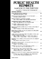 Public Health Rep  v 106 no 4  table of contents