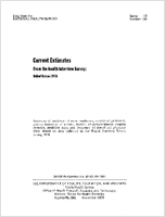 Current estimates from the health interview survey United States 1978