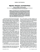 Migration refugees and health risks