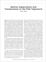 Salmon Aquaculture and Transmission of the Fish Tapeworm
