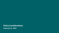 Policy Considerations  February 21 2018