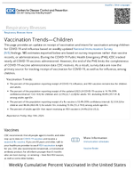 Respiratory Illnesses  Vaccination TrendsChildren