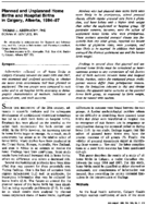 Planned and unplanned home births and hospital births in Calgary Alberta 198487