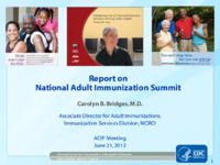 Report on National Adult Immunization Summit