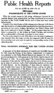 Public Health Reports  v 54 no 24 JUNE 16 1939