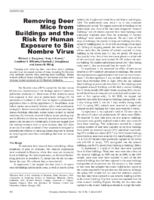 Removing Deer Mice from Buildings and the Risk for Human Exposure to Sin Nombre Virus