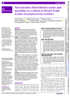 NonInvasive Liver Fibrosis Scores and Mortality in a Cohort of World Trade Center RescueRecovery Workers