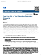 Two Men Die in Well Cleaning Operation  Maryland FACE 9317
