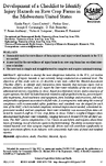 Development of a Checklist to Identify Injury Hazards on Row Crop Farms in the Midwestern United States