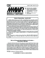MMWR Morbidity and Mortality Weekly Report Vol 50 No 16 April 27 2001