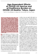 AgeDependent Effects of COVID19 Vaccine and of Healthcare Burden on COVID19 Deaths Tokyo Japan