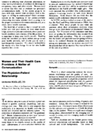 The physicianpatient relationship