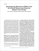 Genotyping Rotavirus RNA from Archived RotavirusPositive Rapid Test Strips