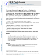 Toward an Electronic Pregnancy Registry in the Gambia Linking up Maternal and Newborn Health Data Using the Smart Paper Technology