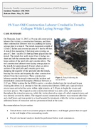 19YearOld Construction Laborer Crushed in Trench Collapse While Laying Sewage Pipe