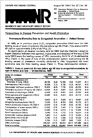 MMWR Morbidity and Mortality Weekly Report August 26 1988  Vol 37  No 33