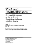Plan and Operation of the National Hospital Ambulatory Medical Survey