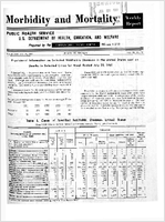 Morbidity and Mortality Weekly Report Vol 10 No 29 for Release July 28 1961