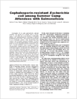Summer Camp Attendees with Salmonellosis