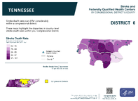 TN Congressional District 06 Stroke and Federally Qualified Health Centers Map 118th Congress