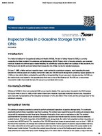 Inspector Dies in a Gasoline Storage Tank in Ohio FACE 8526