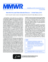 MMWR Morbidity and Mortality Weekly Report Vol 63 No 24 June 20 2014