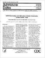 AIDS Knowledge and Attitudes of Black Americans United States 1990