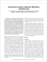 Cysticercosisrelated Deaths California