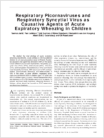 Respiratory Picornaviruses and Respiratory Syncytial Virus as Causative Agents of Acute Expiratory Wheezing in Children
