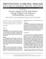Chronic Disease and Its Risk Factors Among Refugees and Asylees in Massachusetts 20012005