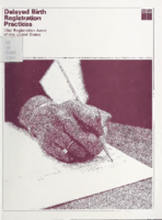 Delayed Birth Registration Practices Vital Registration Areas of the United States