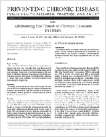 Addressing the Threat of Chronic Diseases in Oman