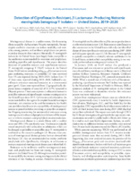 Detection of CiprofloxacinResistant LactamaseProducing Neisseria meningitidis Serogroup Y Isolates  United States 20192020