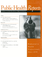 Public Health Reports  v 111 no 6  cover