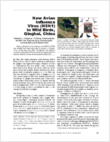 New Avian Influenza Virus H5N1 in Wild Birds Qinghai China