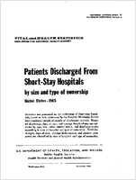Patients Discharged From ShortStay Hospitals by Size and Type of Ownership United States  1965