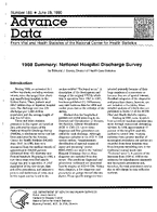 1988 Summary National Hospital Discharge Survey