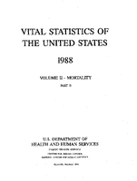 Vital Statistics of the United States 1988 Volume IIMortality Part B