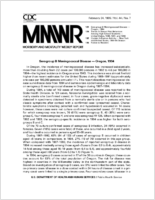 Morbidity and Mortality Weekly Report MMWR February 24 1995  Vol 44  No 7